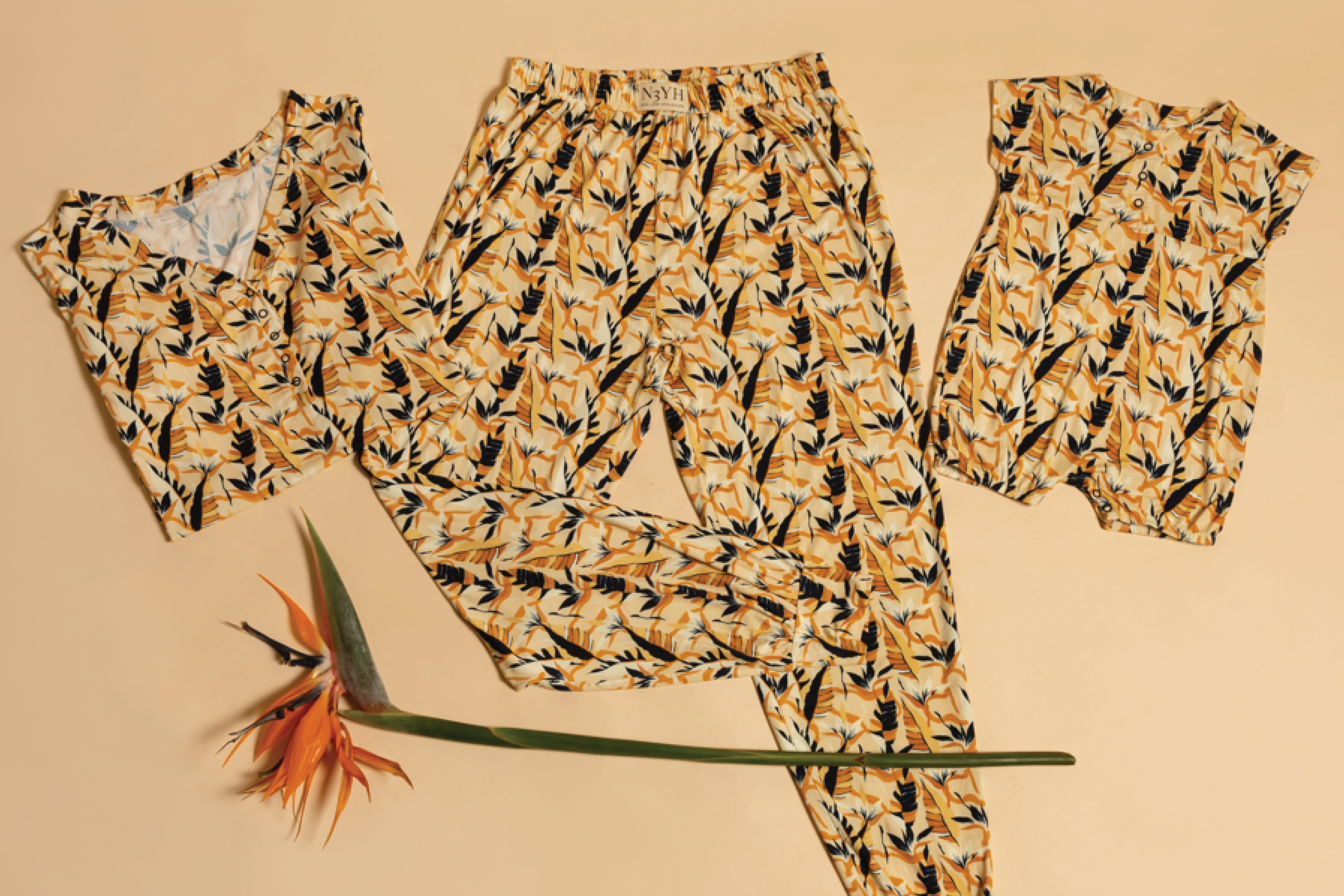 N3YH Loungewear Set - Birds of Paradise