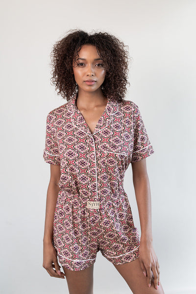 Blushing Bloom - Short Pajamas