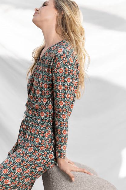 Loungewear Set - Emerald Elegance